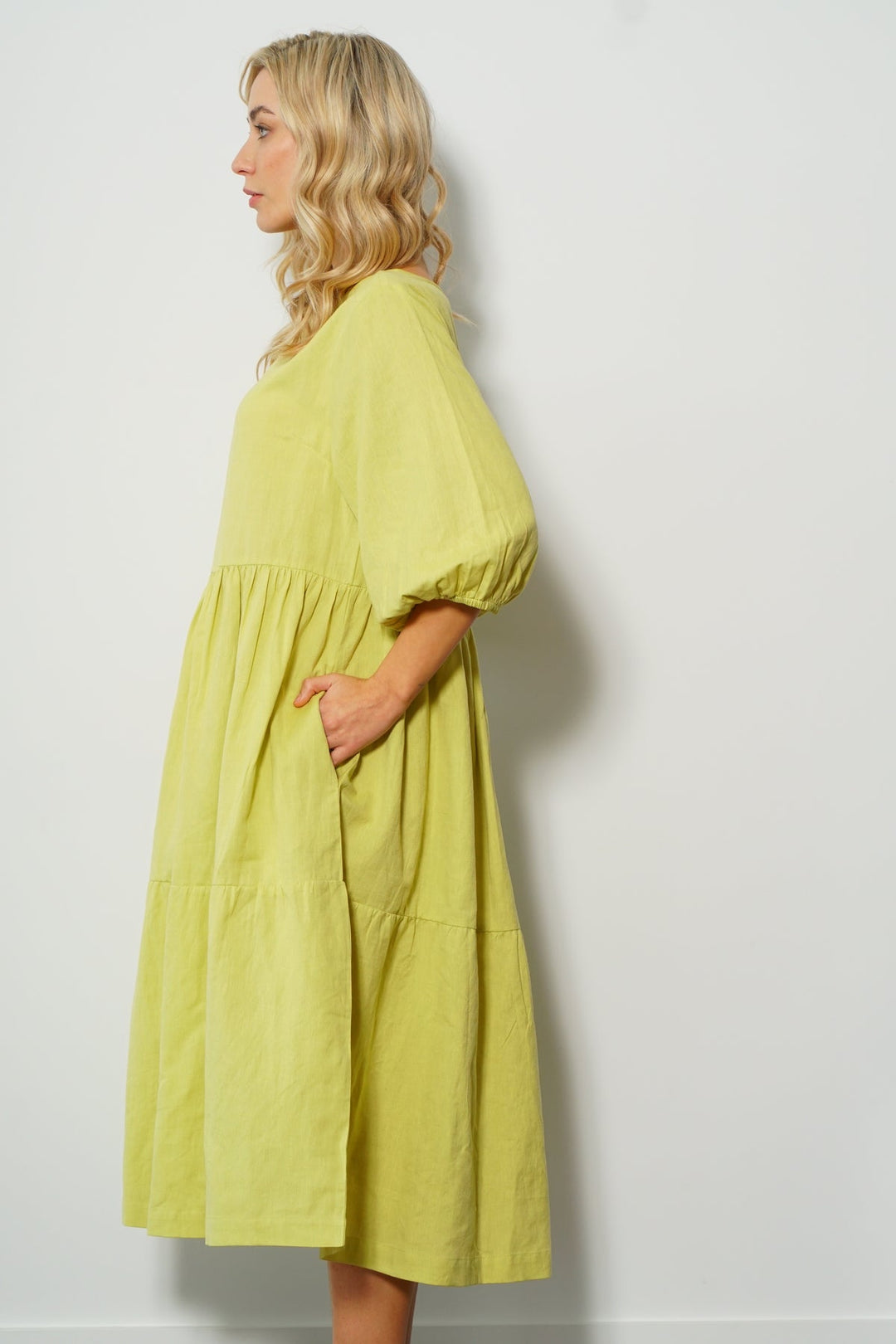 Bailey Linen Smock Dress  Neon Laundry