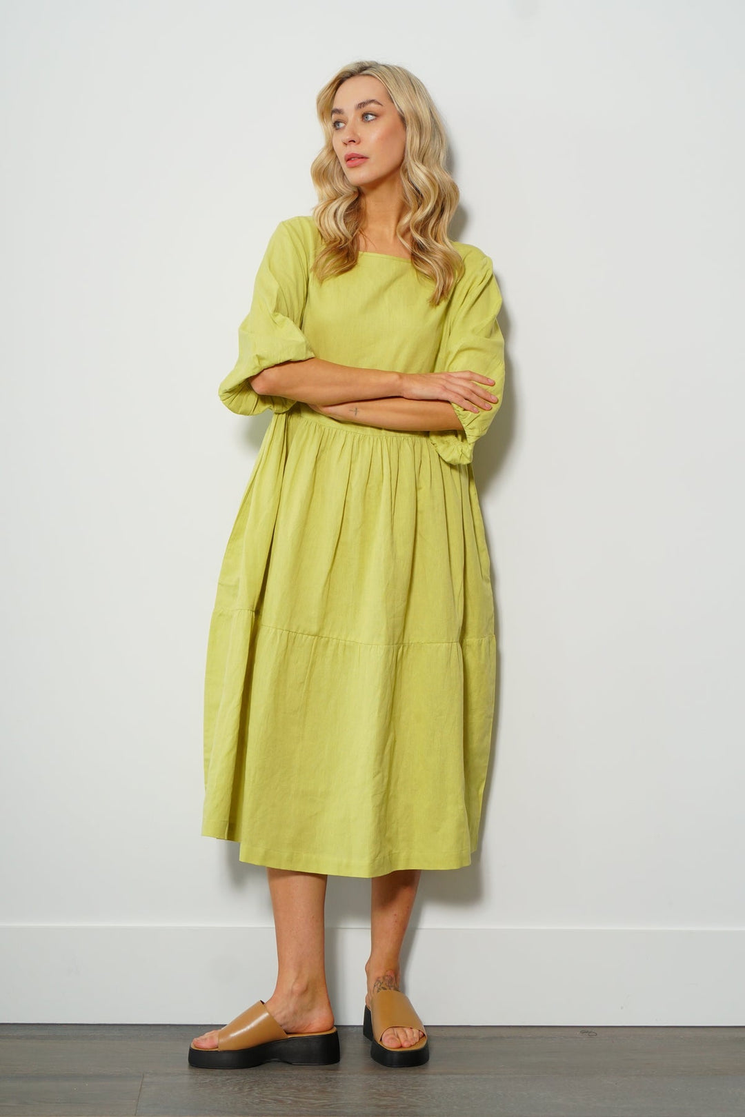 linen smock dress australia Linen Dress Layla / Smock Style Linen Dress With Long Sleeves and Pockets